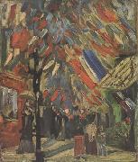 Vincent Van Gogh The Fourteenth of July Celebration in Paris (nn04) France oil painting artist